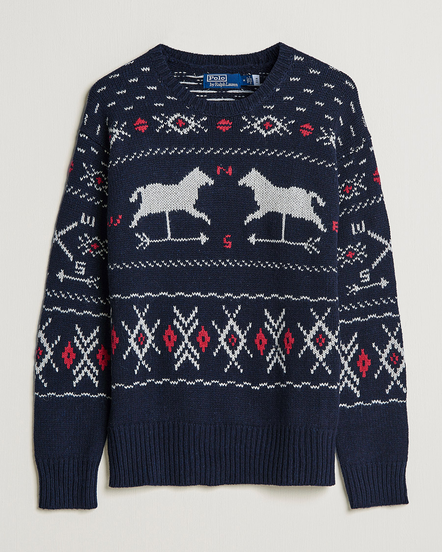 Heren | Truien | Polo Ralph Lauren | Wool Winter Knitted Sweater Navy Multi