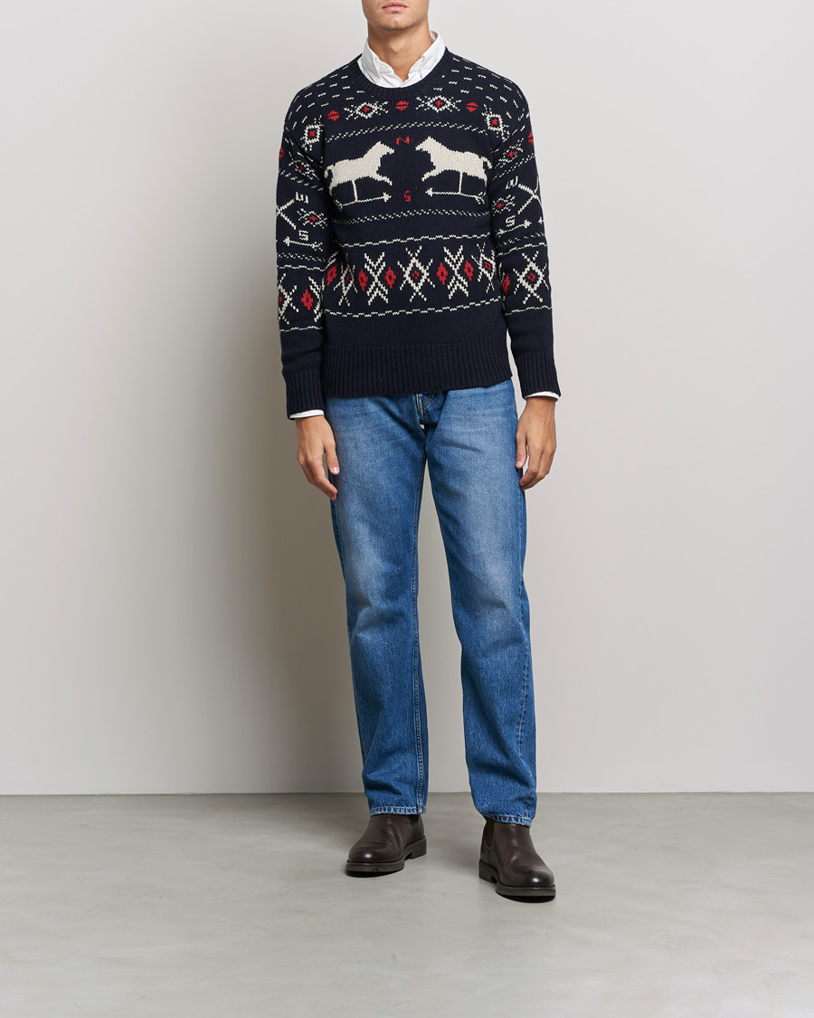 Heren | Truien | Polo Ralph Lauren | Wool Winter Knitted Sweater Navy Multi