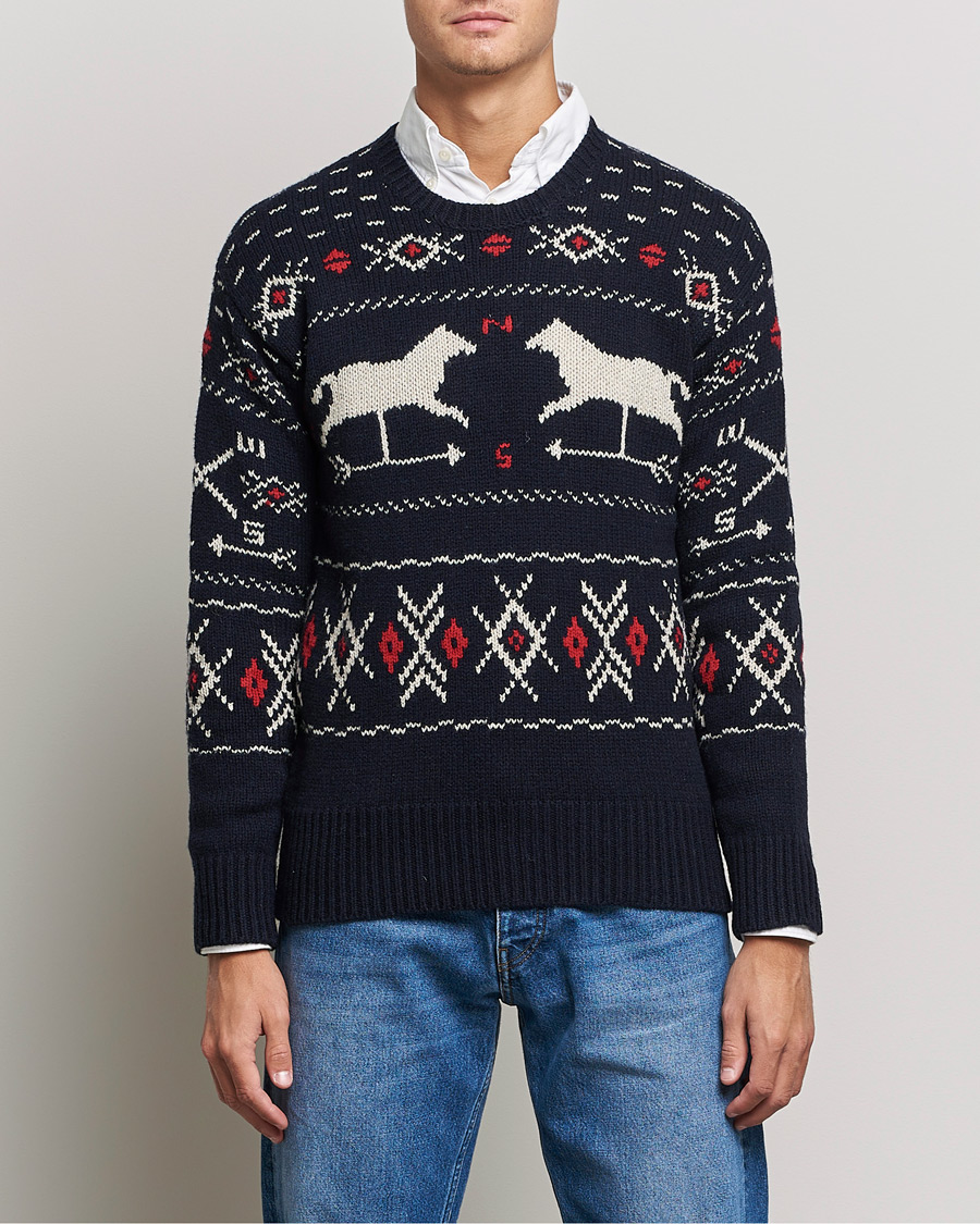 Heren | Truien | Polo Ralph Lauren | Wool Winter Knitted Sweater Navy Multi