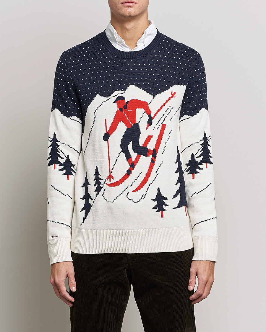 Heren | Truien | Polo Ralph Lauren | Cotton Ski Knitted Sweater Navy Multi