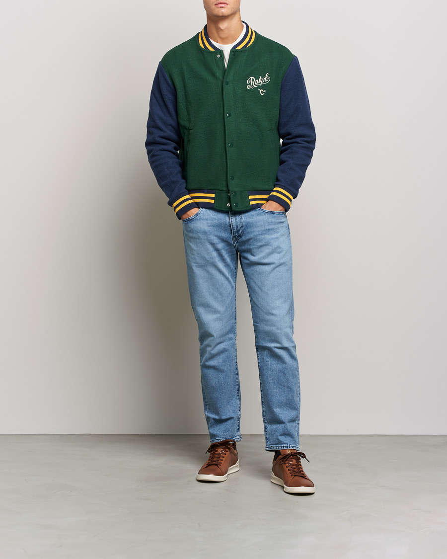 Heren | Jassen | Polo Ralph Lauren | Nylon Baseball Jacket College Green/Cruies Navy