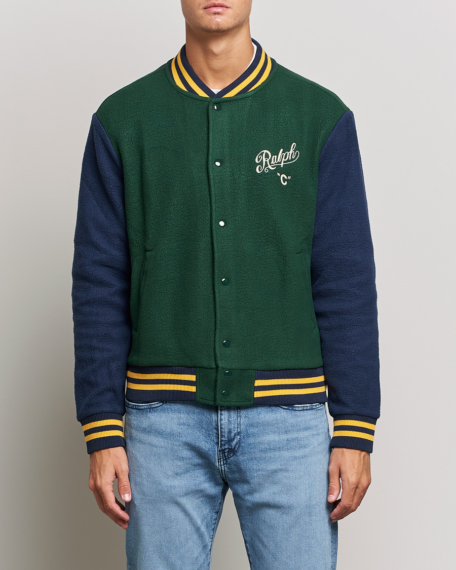 Heren | Jassen | Polo Ralph Lauren | Nylon Baseball Jacket College Green/Cruies Navy