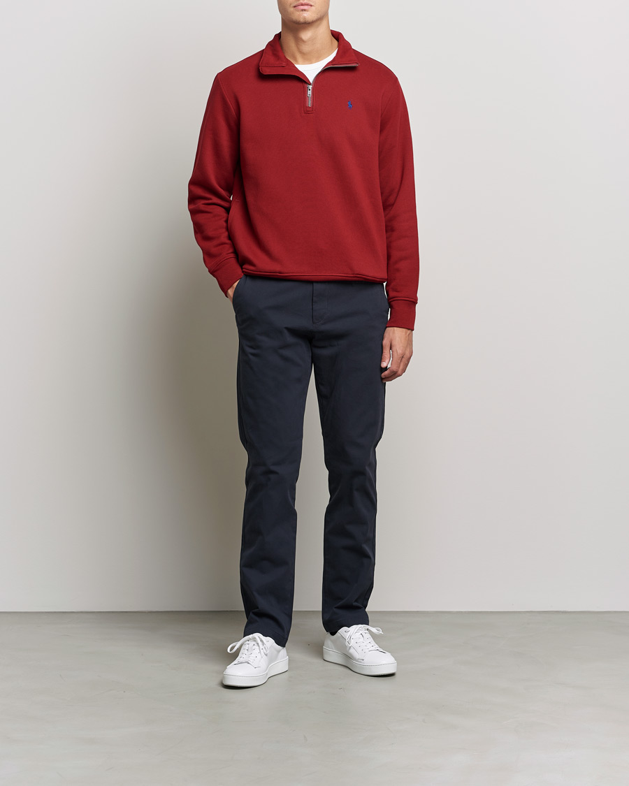 Heren | Truien | Polo Ralph Lauren | Fleece Jersey Half Zip Holiday Red
