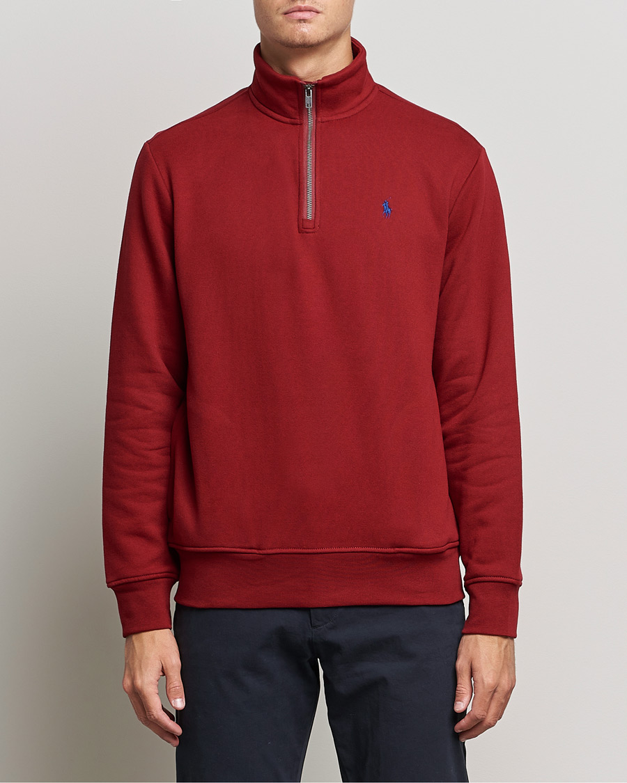 Heren | Truien | Polo Ralph Lauren | Fleece Jersey Half Zip Holiday Red