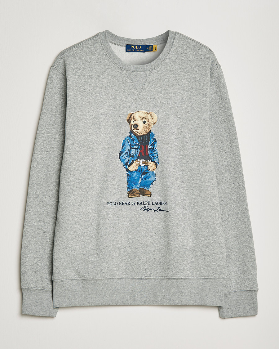 Heren | Truien | Polo Ralph Lauren | Printed Denim Bear Sweatshirt Andover Heather