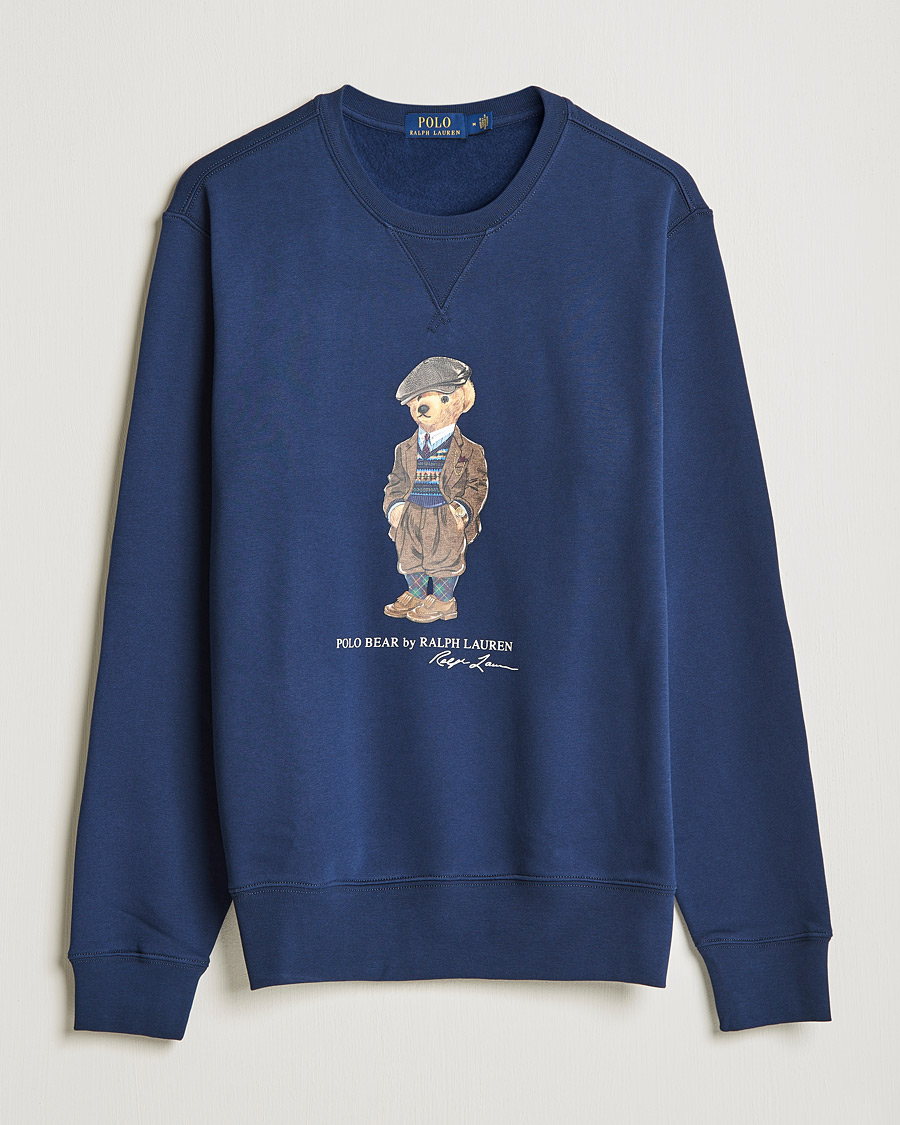 Heren | Truien | Polo Ralph Lauren | Printed Denim Bear Sweatshirt Newport Navy