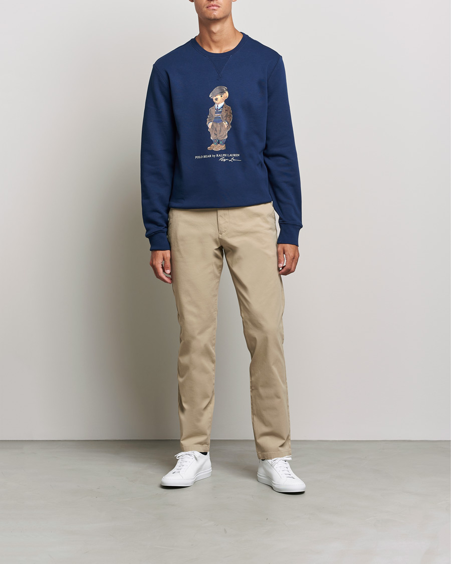 Heren | Truien | Polo Ralph Lauren | Printed Denim Bear Sweatshirt Newport Navy