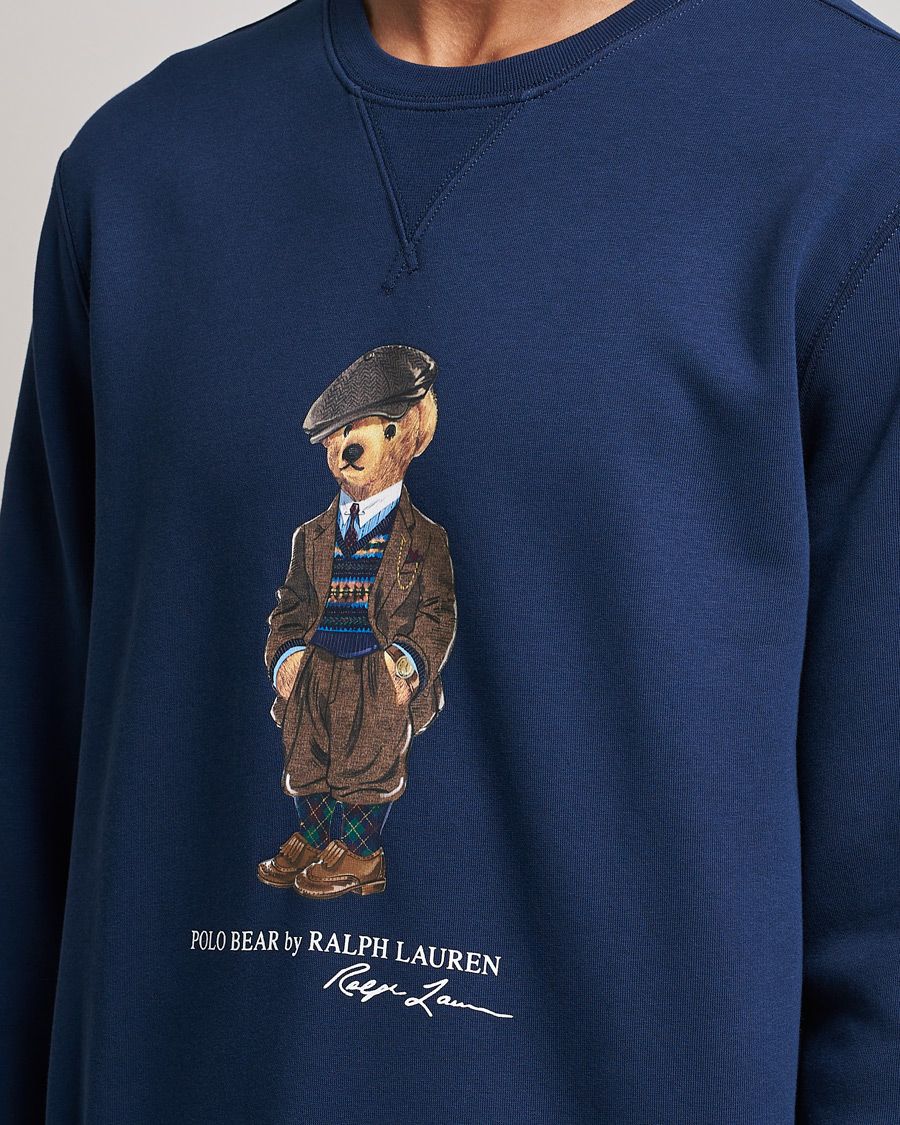 Heren | Truien | Polo Ralph Lauren | Printed Denim Bear Sweatshirt Newport Navy