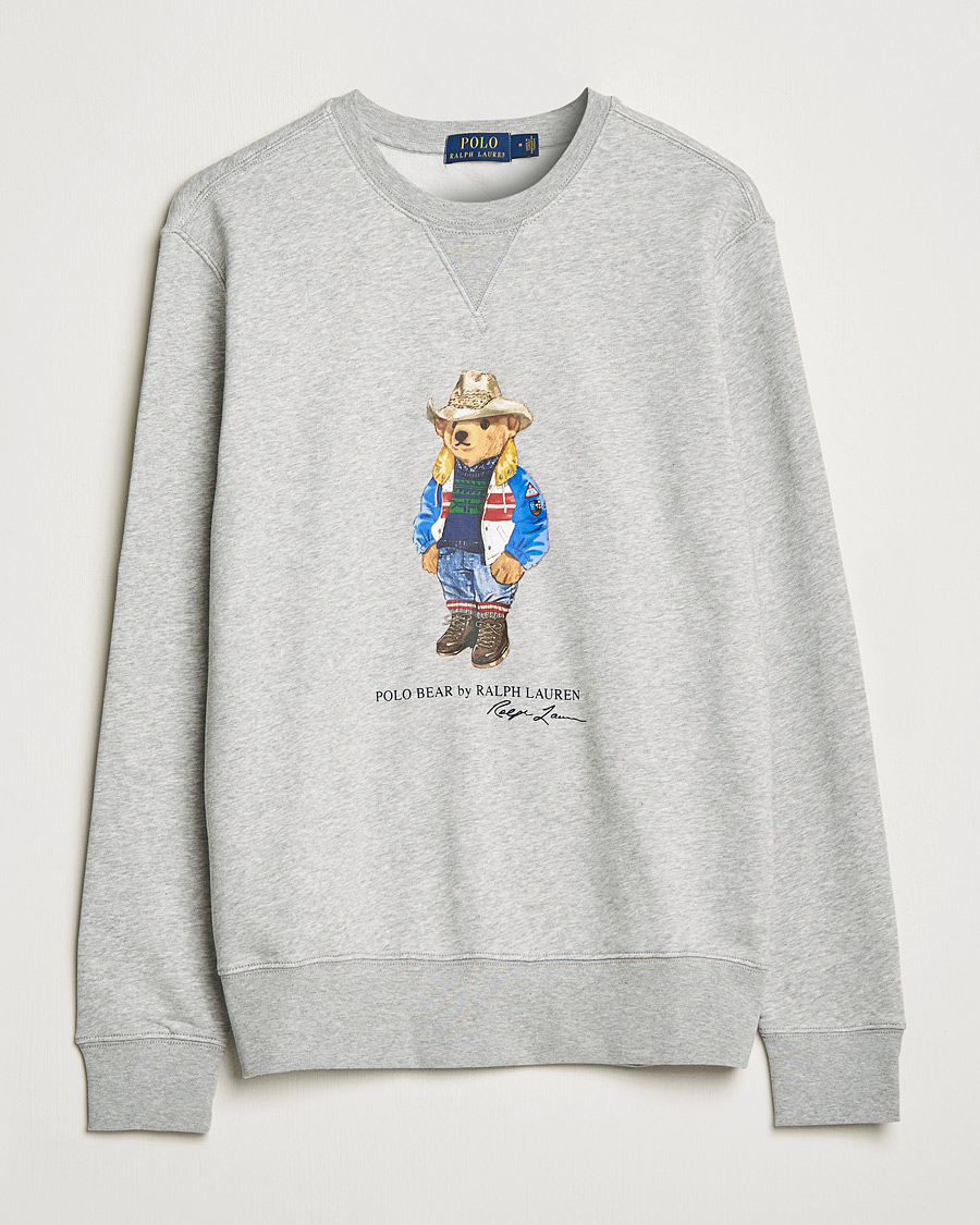 Heren | Truien | Polo Ralph Lauren | Printed Denim Bear Sweatshirt Andover Heather