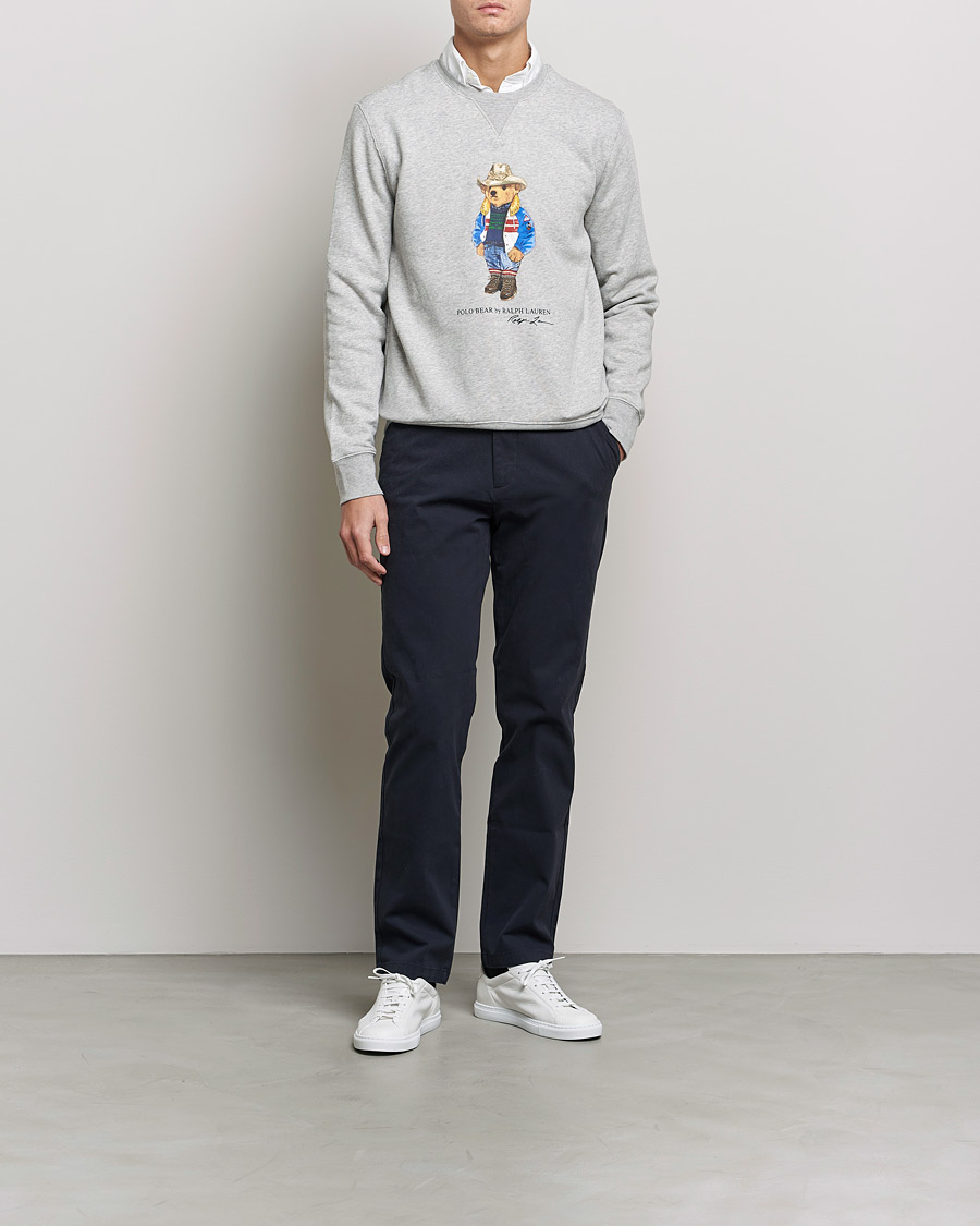Heren | Truien | Polo Ralph Lauren | Printed Denim Bear Sweatshirt Andover Heather