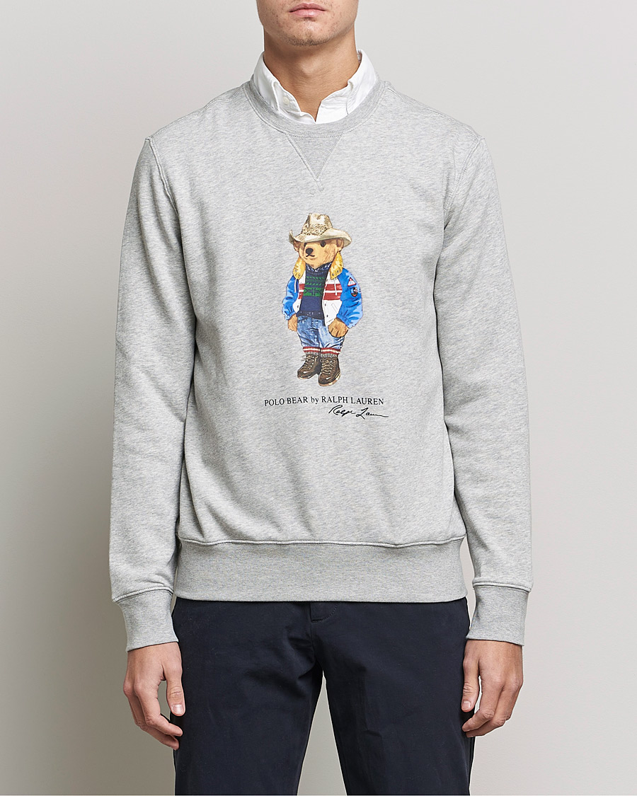 Heren | Truien | Polo Ralph Lauren | Printed Denim Bear Sweatshirt Andover Heather