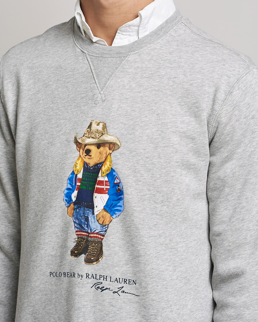 Heren | Truien | Polo Ralph Lauren | Printed Denim Bear Sweatshirt Andover Heather