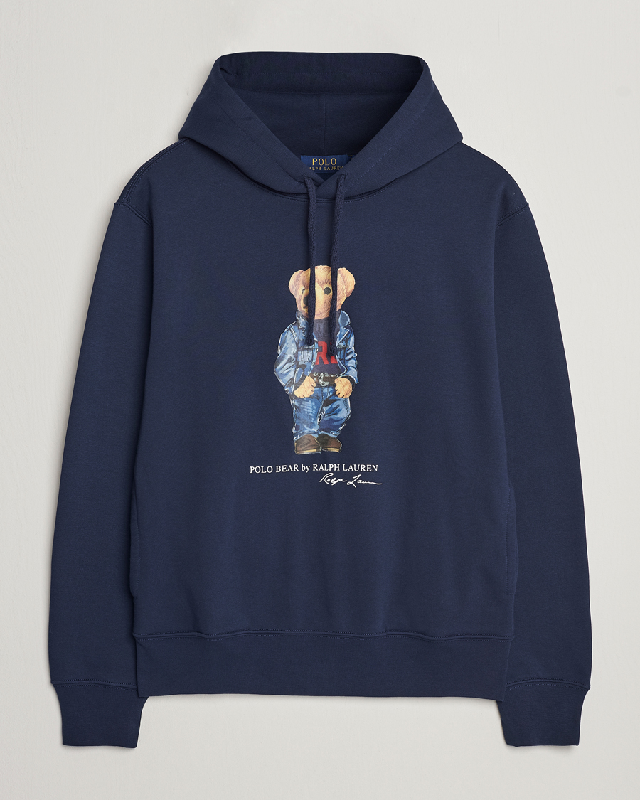 Heren | Truien | Polo Ralph Lauren | Printed Denim Bear Hoodie Cruise Navy