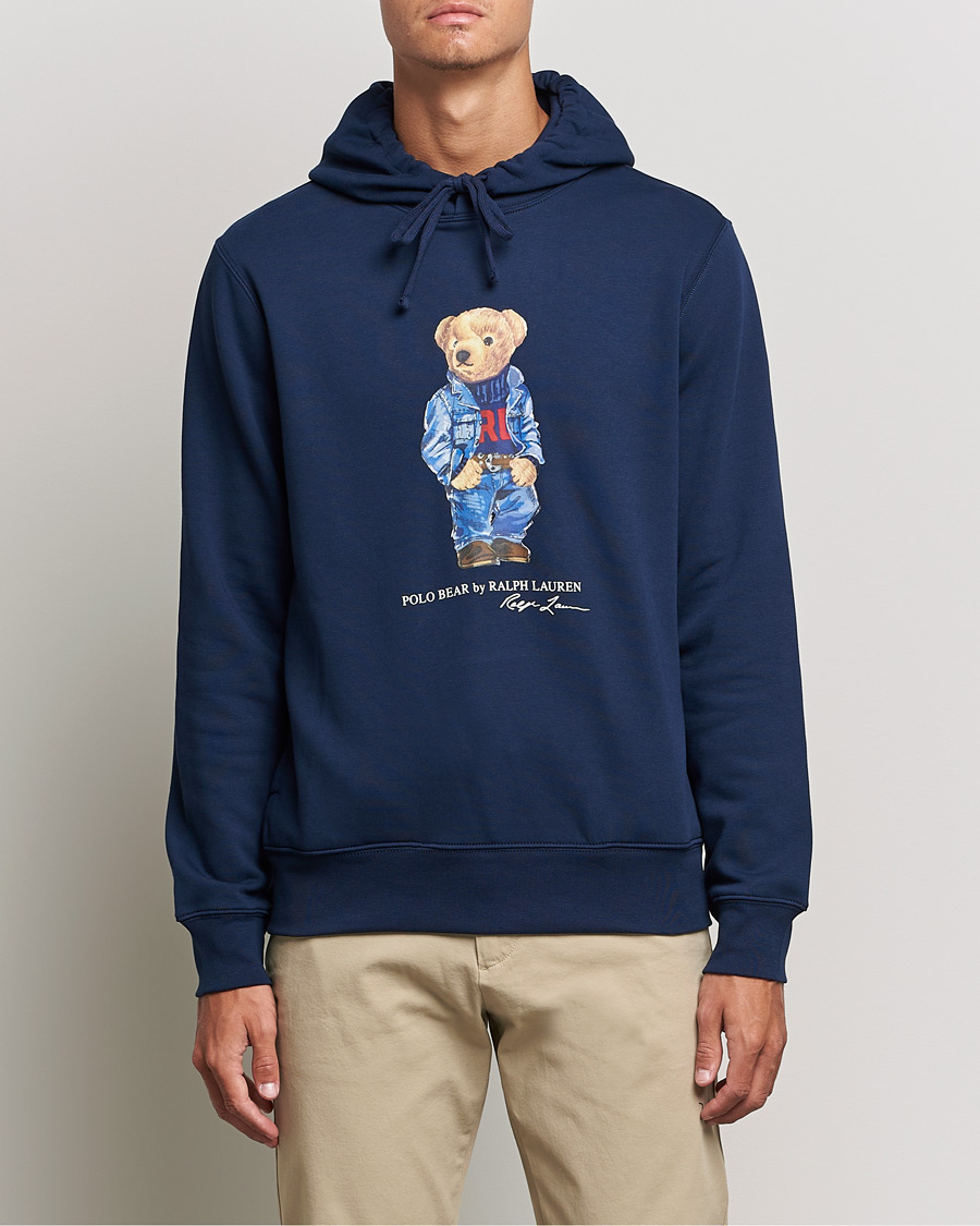 Heren | Kleding | Polo Ralph Lauren | Printed Denim Bear Hoodie Cruise Navy