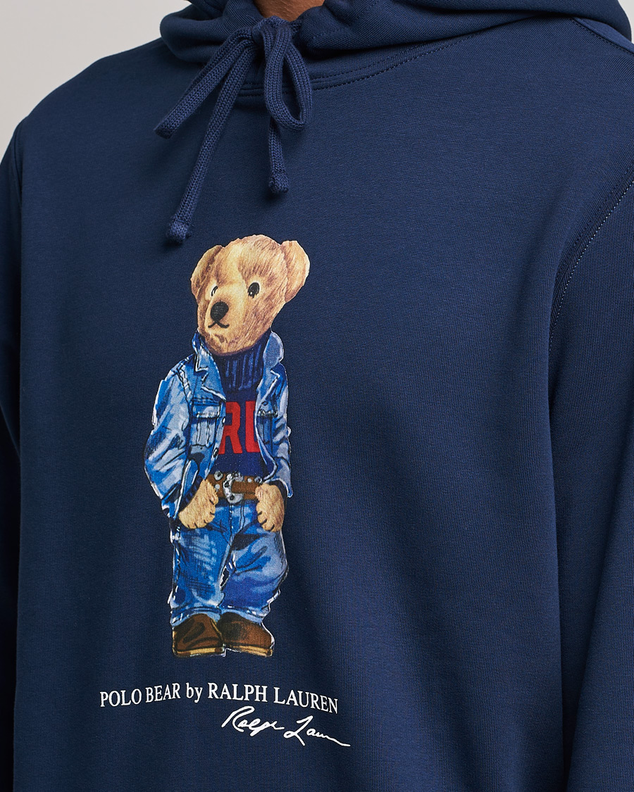 Heren | Truien | Polo Ralph Lauren | Printed Denim Bear Hoodie Cruise Navy