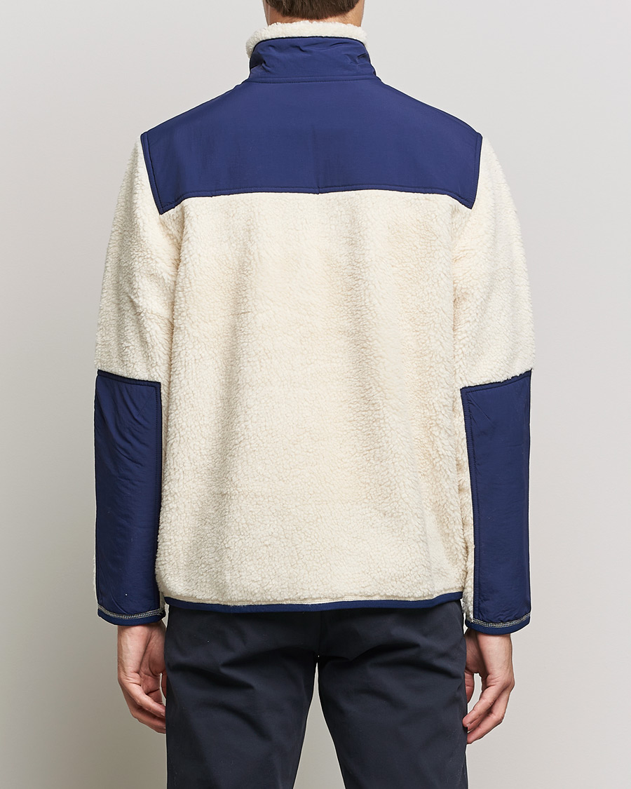 Heren | Truien | Polo Ralph Lauren | Bonded Sherpa Full Zip Sweater Creme/Navy