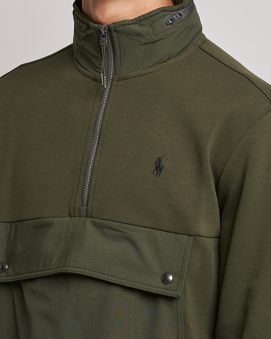Heren | Truien | Polo Ralph Lauren | Double Knit Pocket Half Zip Sweater Company Olive