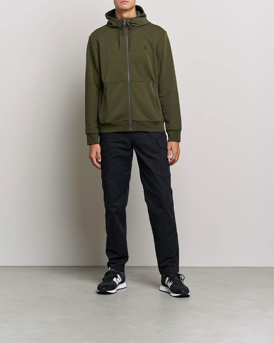 Heren | Truien | Polo Ralph Lauren | Double Knit Full Zip Hoodie Army Olive