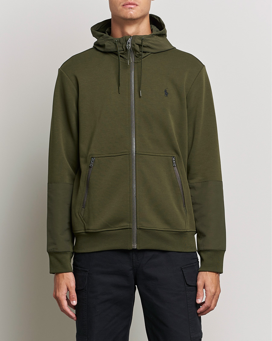 Heren | Truien | Polo Ralph Lauren | Double Knit Full Zip Hoodie Army Olive