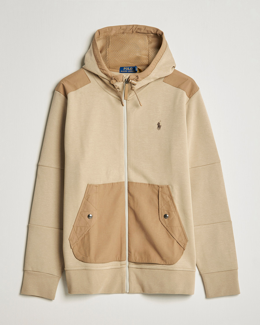 Heren | Truien | Polo Ralph Lauren | Double Knit Full Zip Hoodie Classic Khaki