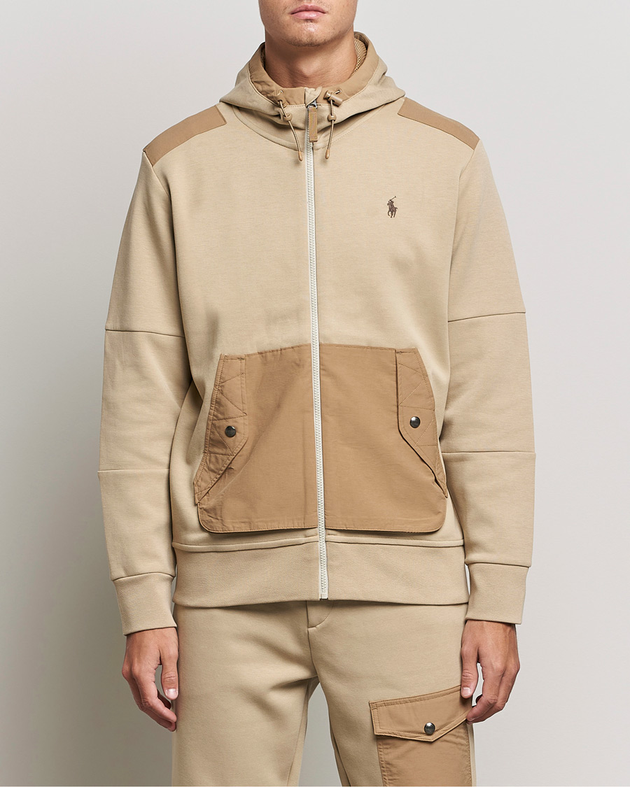 Heren | Truien | Polo Ralph Lauren | Double Knit Full Zip Hoodie Classic Khaki