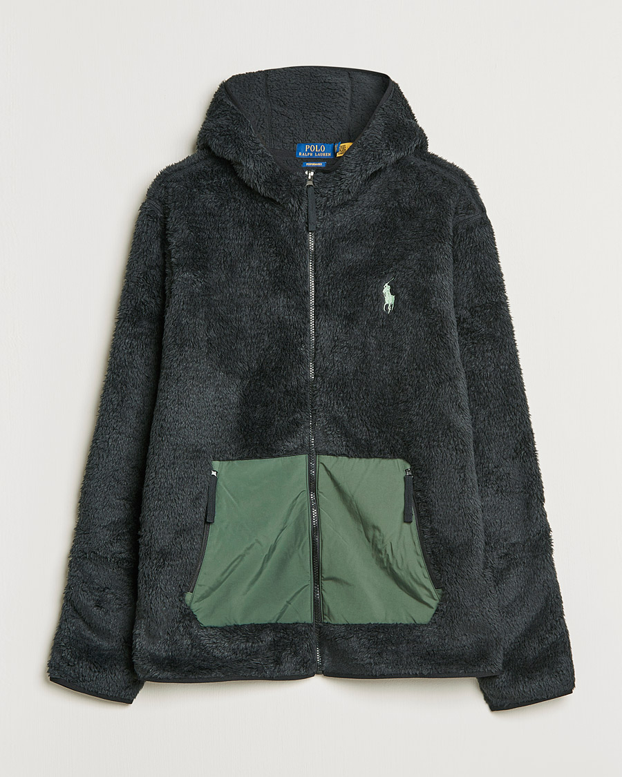 Heren | Truien | Polo Ralph Lauren | Curly Sherpa Full Zip Hoodie Black