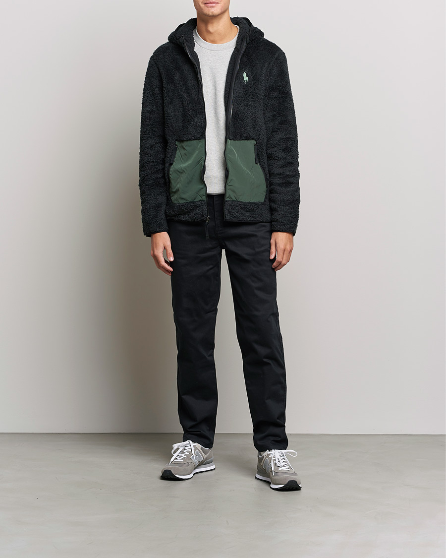 Heren | Truien | Polo Ralph Lauren | Curly Sherpa Full Zip Hoodie Black