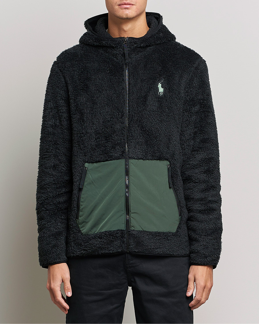 Heren | Truien | Polo Ralph Lauren | Curly Sherpa Full Zip Hoodie Black