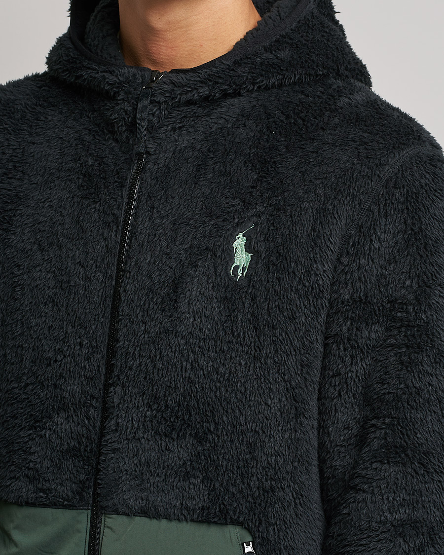 Heren | Truien | Polo Ralph Lauren | Curly Sherpa Full Zip Hoodie Black