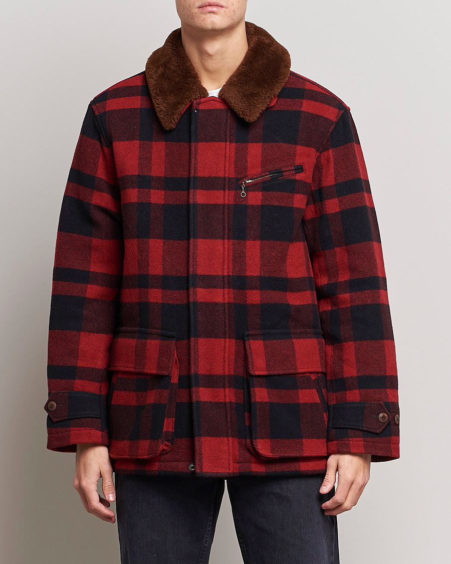Heren | Jassen | Polo Ralph Lauren | Lumber Wool Checked Jacket Red/Black