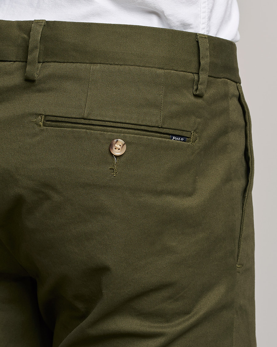 Heren | Broeken | Polo Ralph Lauren | Slim Fit Stretch Chinos Armadillo Green