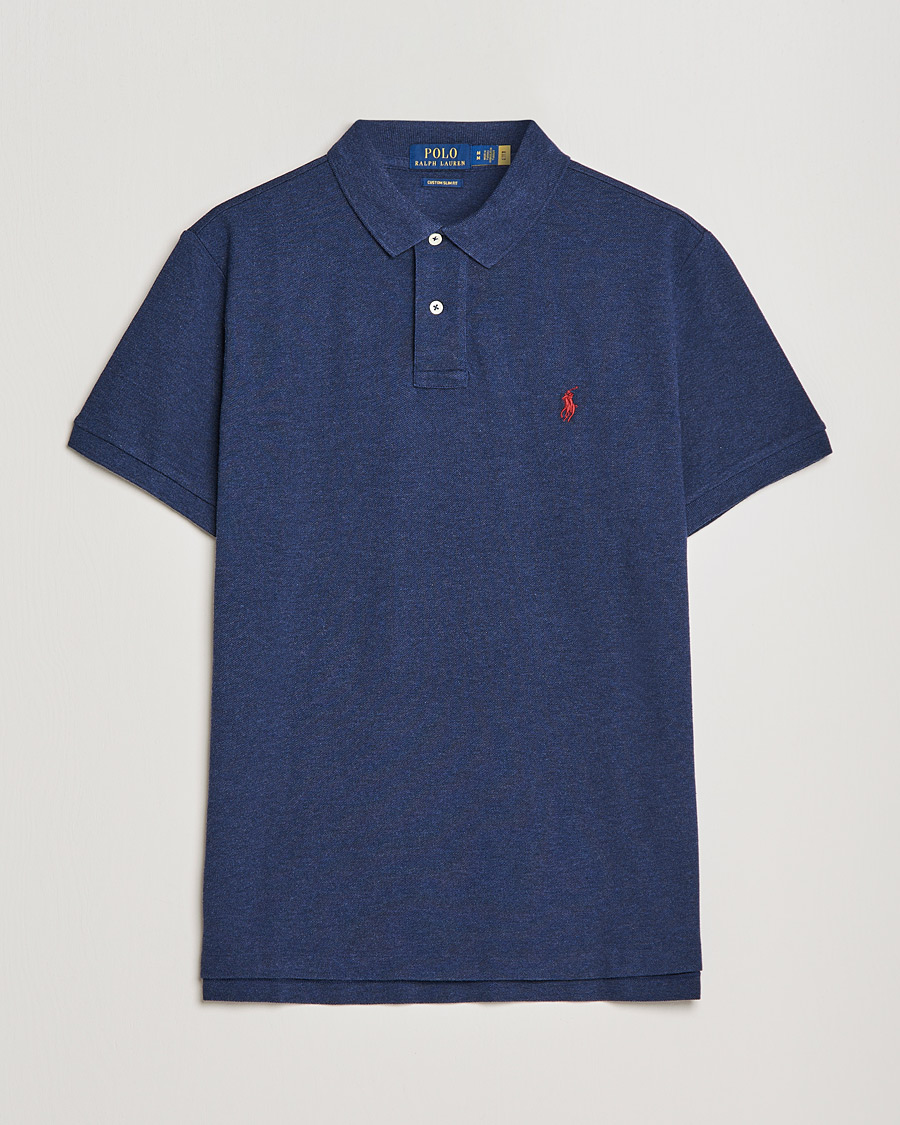 Heren | Polo's | Polo Ralph Lauren | Custom Slim Fit Polo Spring Navy Heather