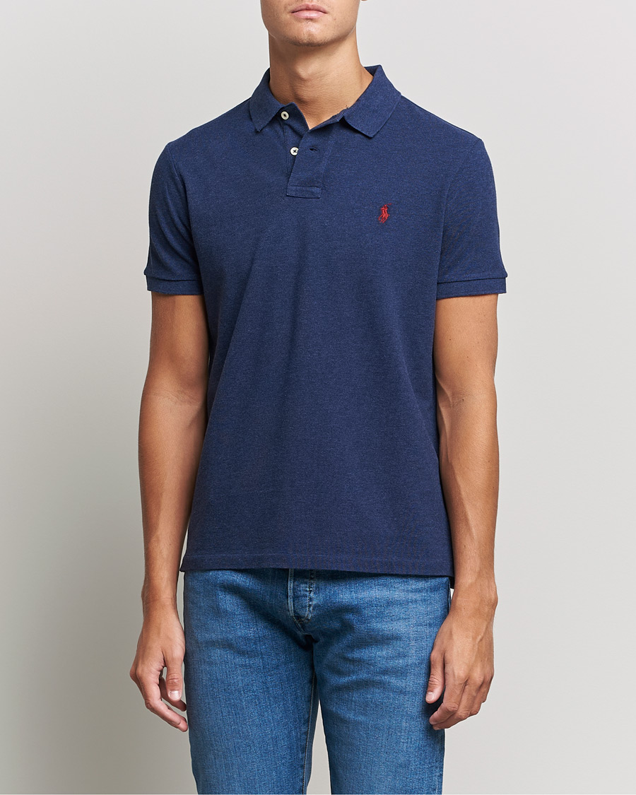 Heren |  | Polo Ralph Lauren | Custom Slim Fit Polo Spring Navy Heather