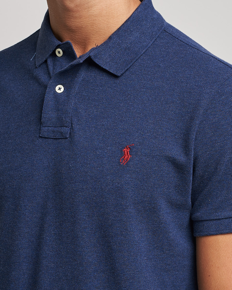 Heren | Polo's | Polo Ralph Lauren | Custom Slim Fit Polo Spring Navy Heather