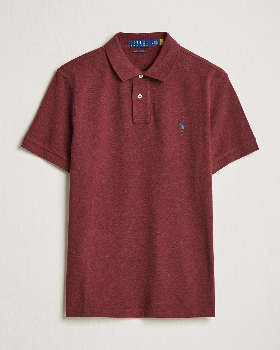 Heren | Polo's | Polo Ralph Lauren | Custom Slim Fit Polo Spring Wine Heather