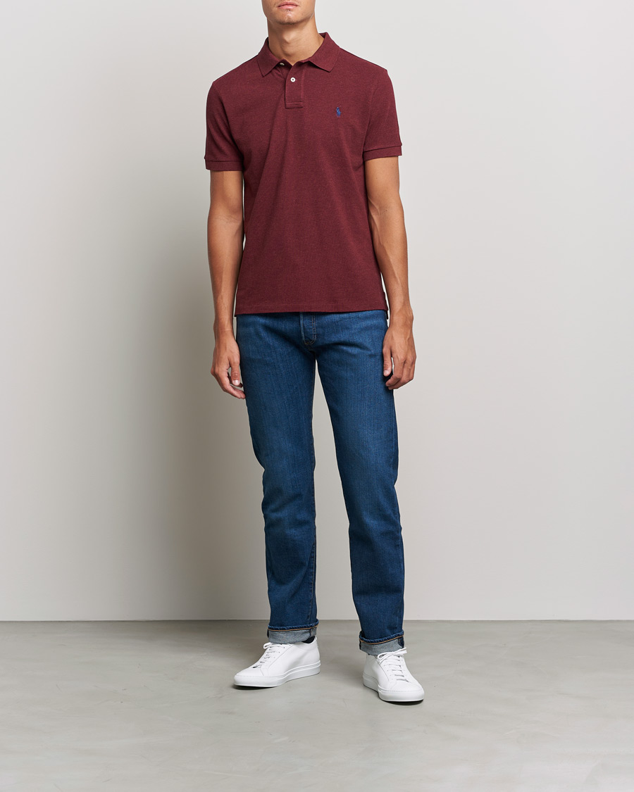 Heren | Polo's | Polo Ralph Lauren | Custom Slim Fit Polo Spring Wine Heather