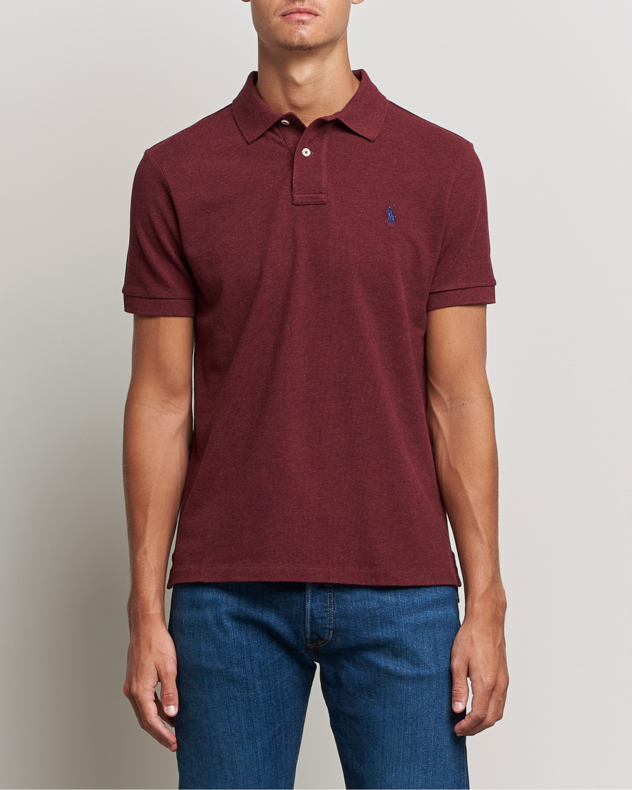 Heren | Polo's | Polo Ralph Lauren | Custom Slim Fit Polo Spring Wine Heather