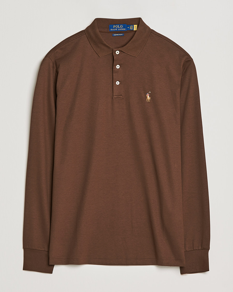 Heren | Truien | Polo Ralph Lauren | Luxury Pima Cotton Long Sleeve Polo American Brown