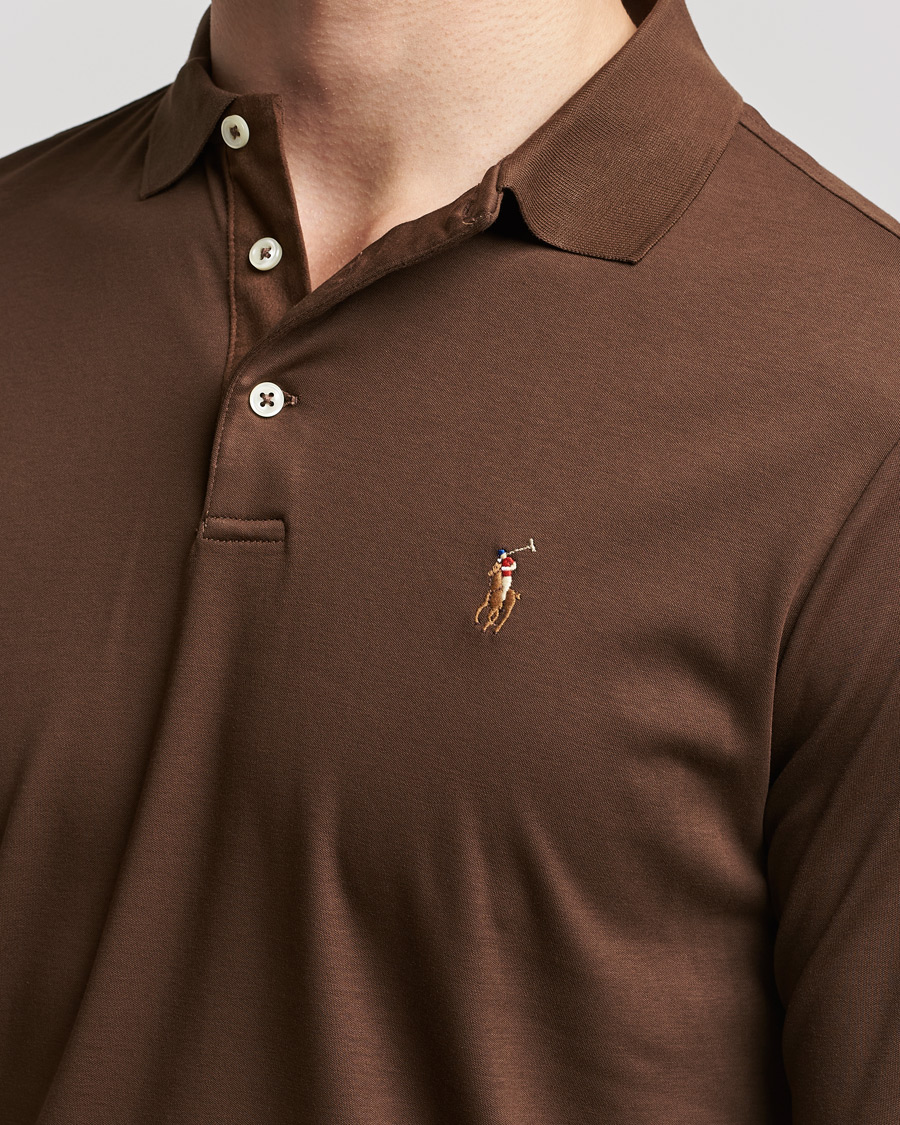 Heren | Truien | Polo Ralph Lauren | Luxury Pima Cotton Long Sleeve Polo American Brown