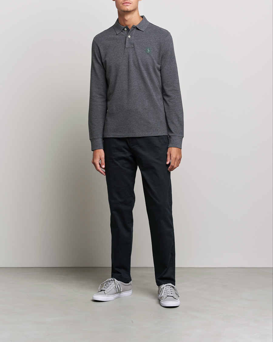 Heren | Truien | Polo Ralph Lauren | Custom Slim Fit Long Sleeve Polo Barclay Heathe