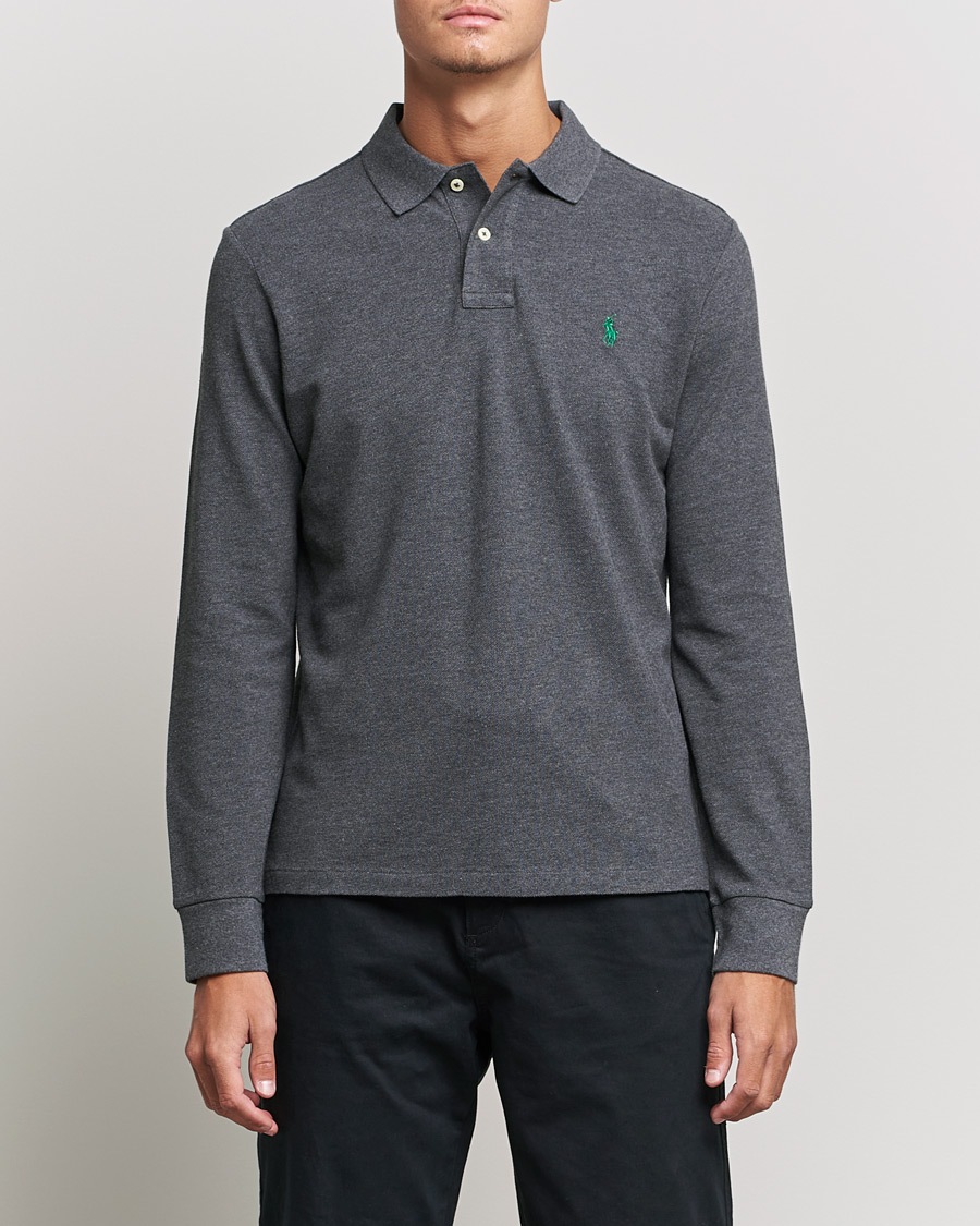 Heren | Truien | Polo Ralph Lauren | Custom Slim Fit Long Sleeve Polo Barclay Heathe