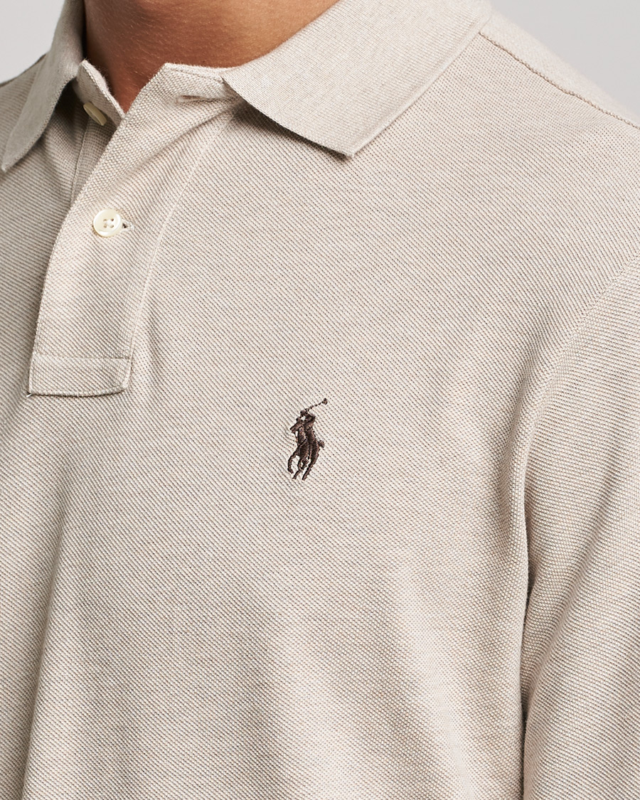 Heren | Truien | Polo Ralph Lauren | Custom Slim Fit Long Sleeve Polo Dune Heather