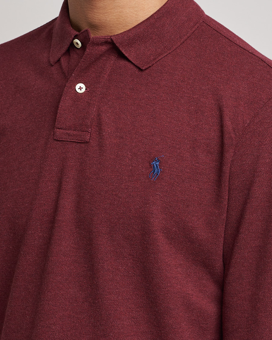 Heren | Truien | Polo Ralph Lauren | Custom Slim Fit Long Sleeve Polo Wine Heather