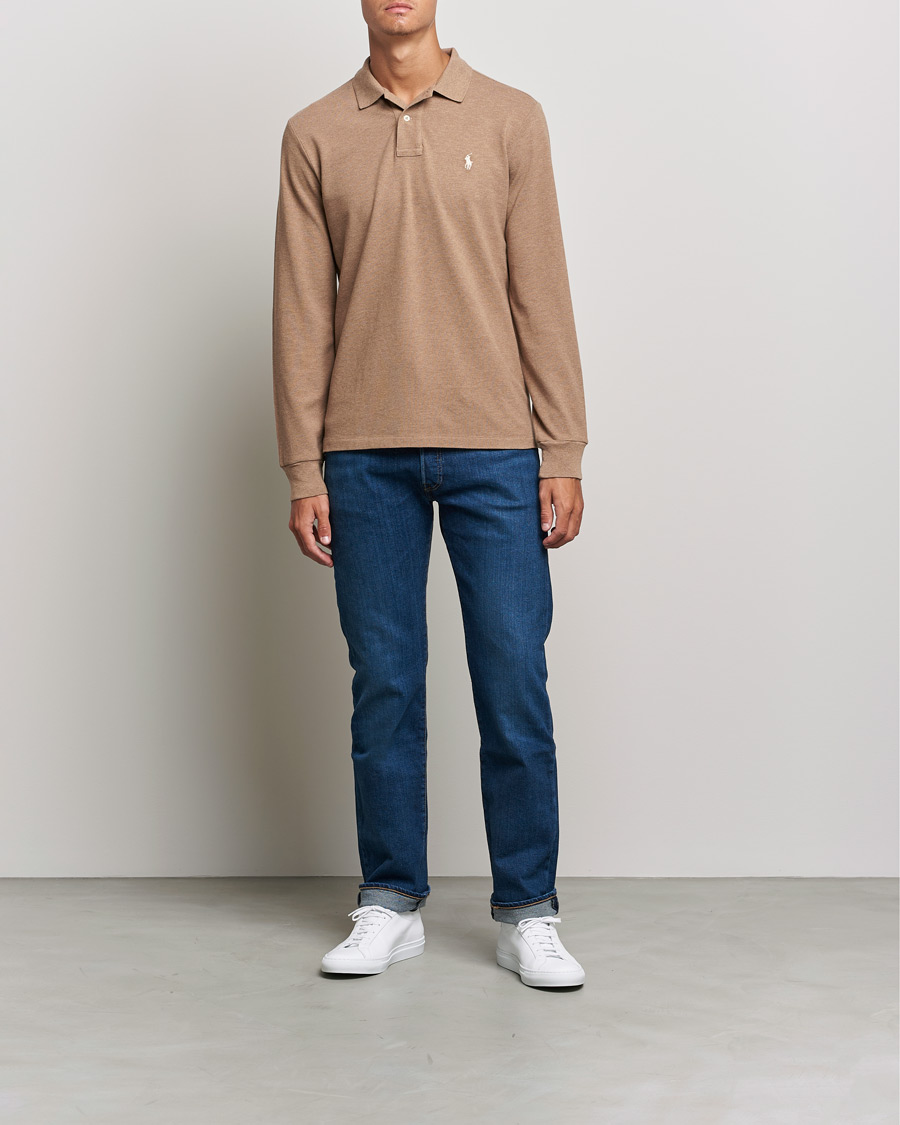 Heren | Truien | Polo Ralph Lauren | Custom Slim Fit Long Sleeve Polo Italian Heather