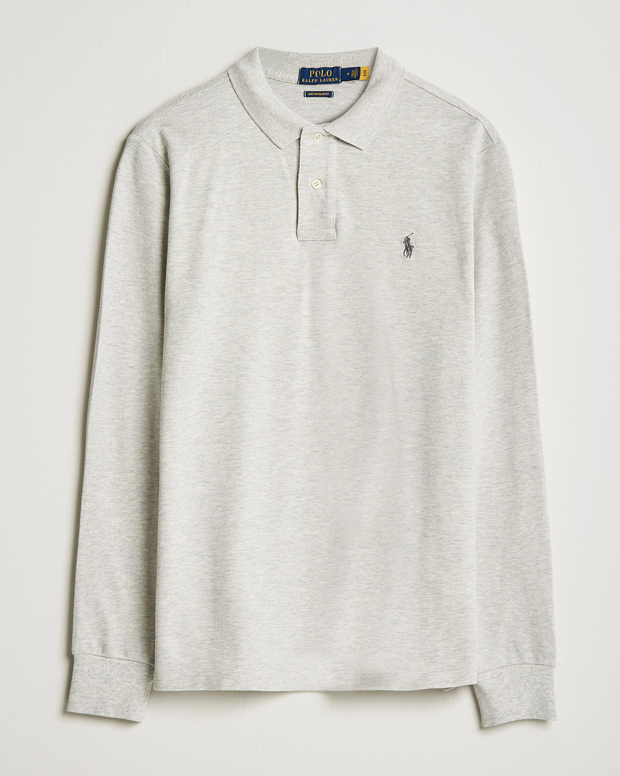 Heren | Truien | Polo Ralph Lauren | Custom Slim Fit Long Sleeve Polo Light Sport Heather
