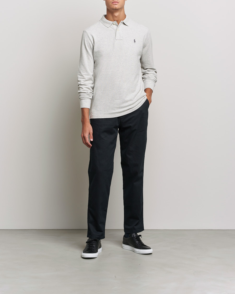 Heren | Truien | Polo Ralph Lauren | Custom Slim Fit Long Sleeve Polo Light Sport Heather