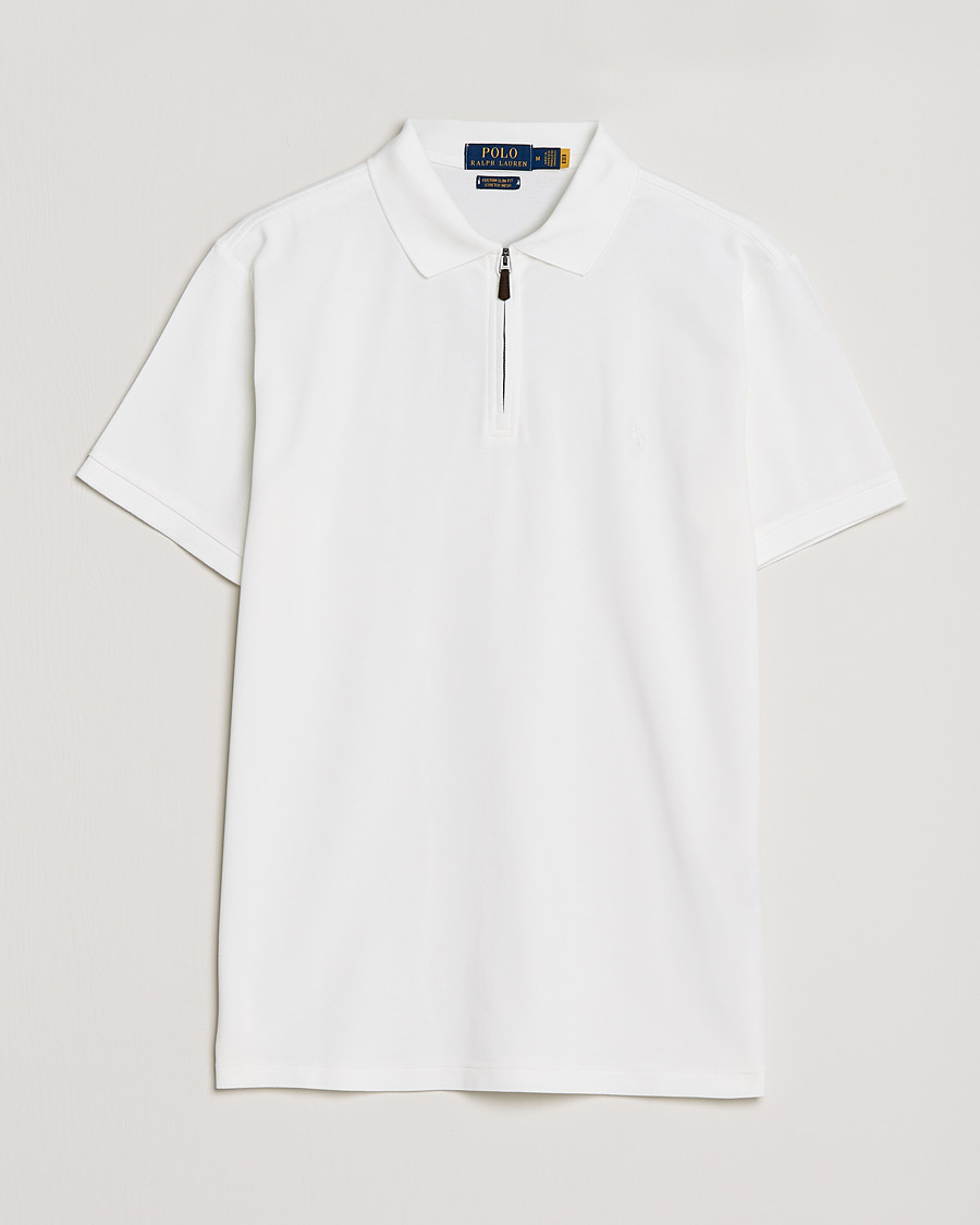 Heren | Polo's | Polo Ralph Lauren | Custom Slim Fit Half Zip Polo White