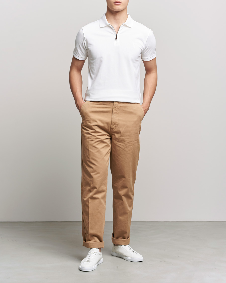 Heren | Polo's | Polo Ralph Lauren | Custom Slim Fit Half Zip Polo White