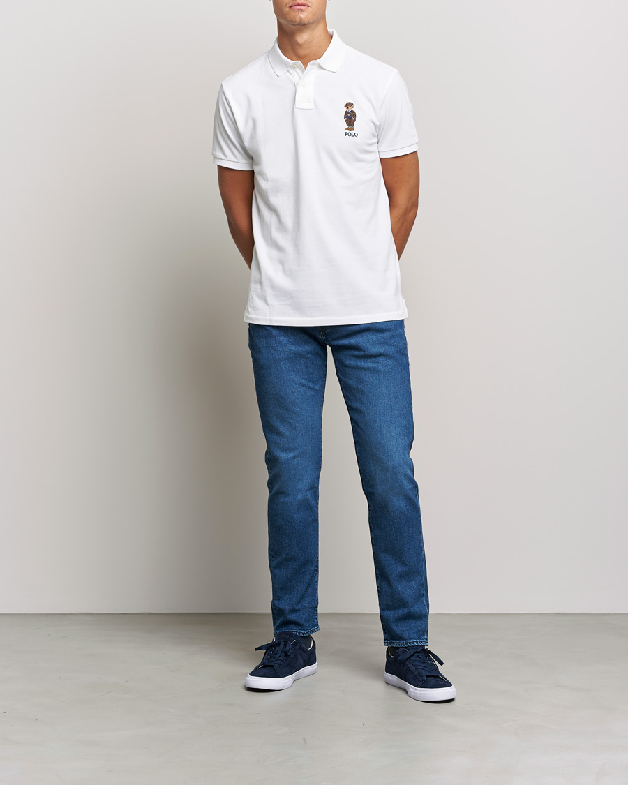 Heren | Polo's | Polo Ralph Lauren | Custom Slim Fit Denim Bear Polo White