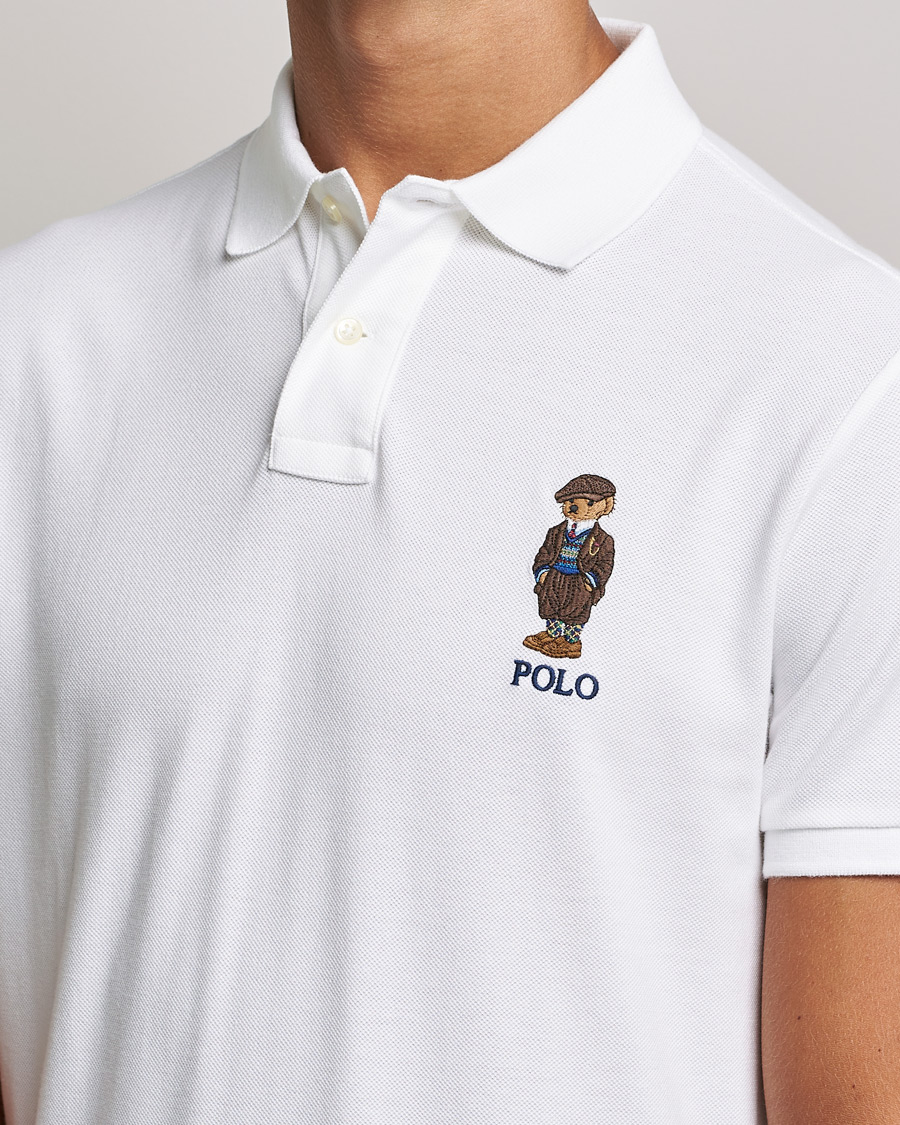 Heren | Polo's | Polo Ralph Lauren | Custom Slim Fit Denim Bear Polo White